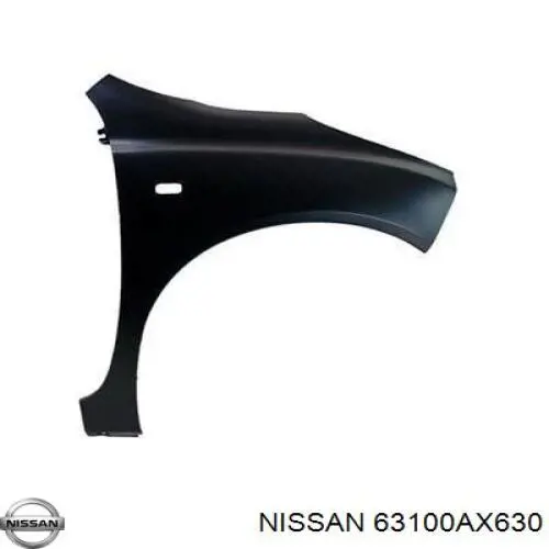 63100AX630 Nissan/Infiniti Błotnik przedni prawy
