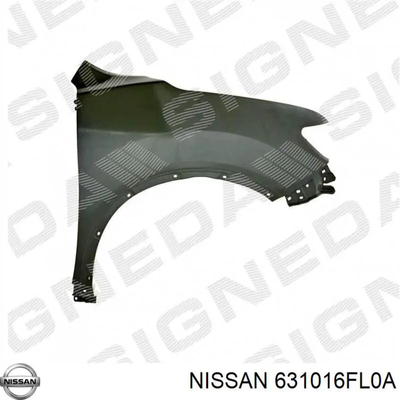 Błotnik przedni lewy Nissan/Infiniti 631016FL0A cena, od 94,11 USD