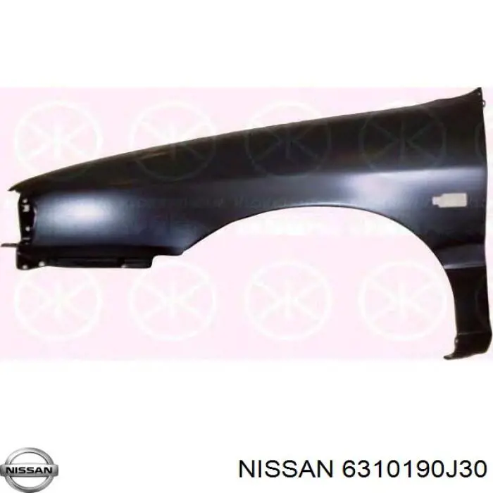6310190J30 Nissan/Infiniti Błotnik przedni lewy