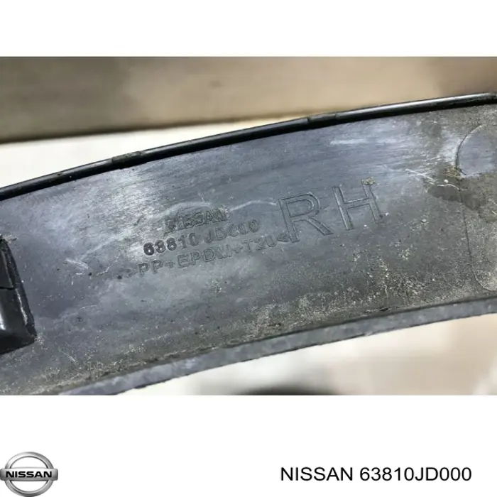 63810JD000 Nissan/Infiniti Poszerzenie (nakładka) reperaturki błotnika przedniego prawy