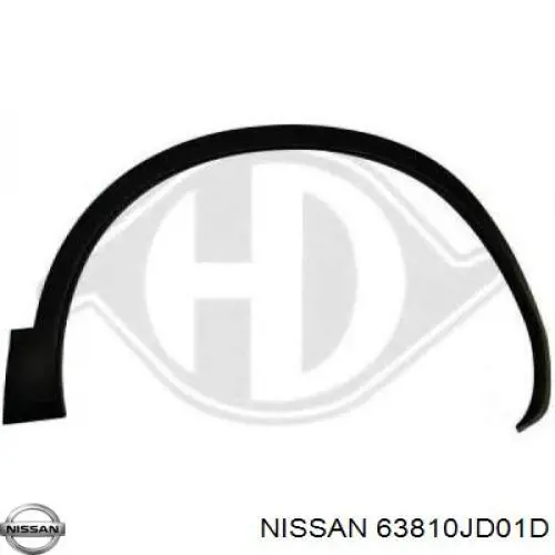 63810JD01D Nissan/Infiniti Poszerzenie (nakładka) reperaturki błotnika przedniego prawy