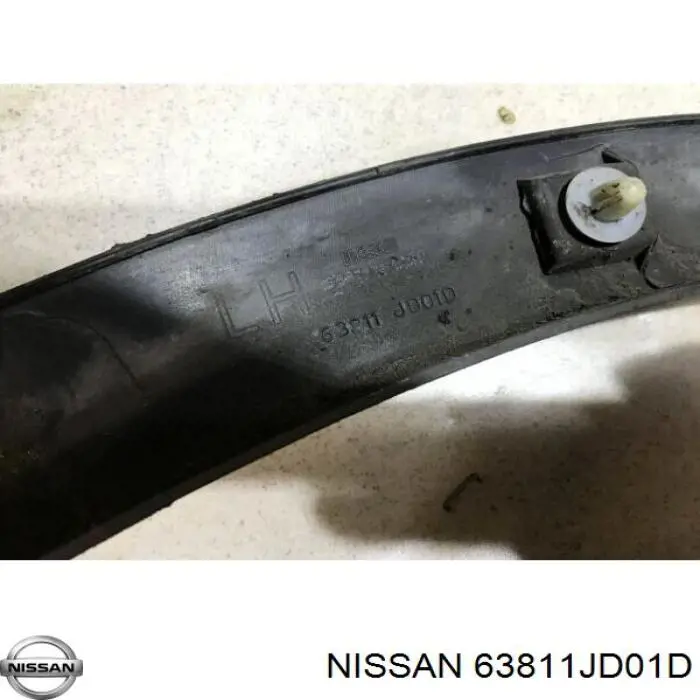 63811JD01D Nissan/Infiniti Poszerzenie (nakładka) reperaturki błotnika przedniego lewy