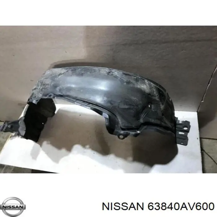 Do koszyka 63840AV600 Nissan/Infiniti Nadkole błotnika przedniego prawe