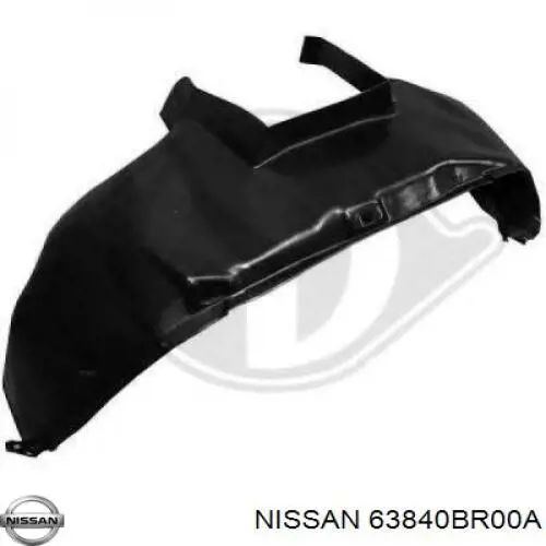 Nadkole błotnika przedniego prawe Nissan/Infiniti 63840BR00A cena, od 16,80 USD
