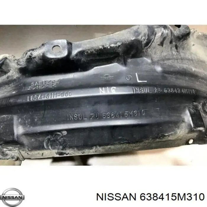 Nadkole błotnika przedniego lewe Nissan Almera II sedana (N16) (2000 - 2006) cena, od 26,49 USD