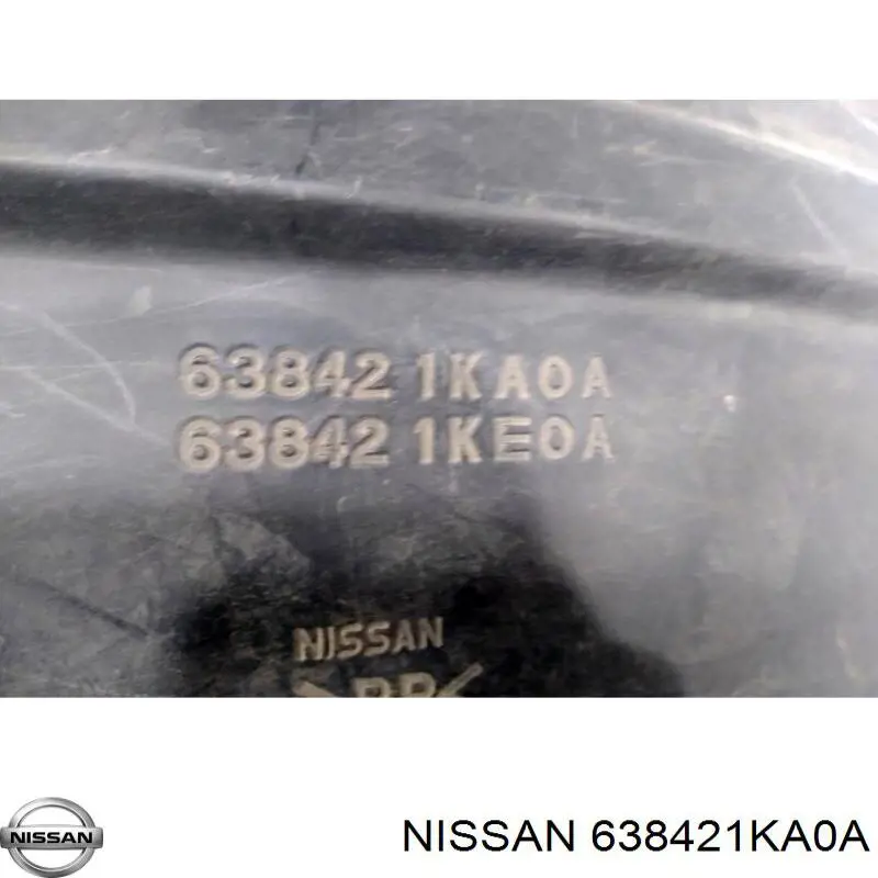 Nadkole błotnika przedniego prawe Nissan/Infiniti 638421KA0A cena, od 25,15 USD