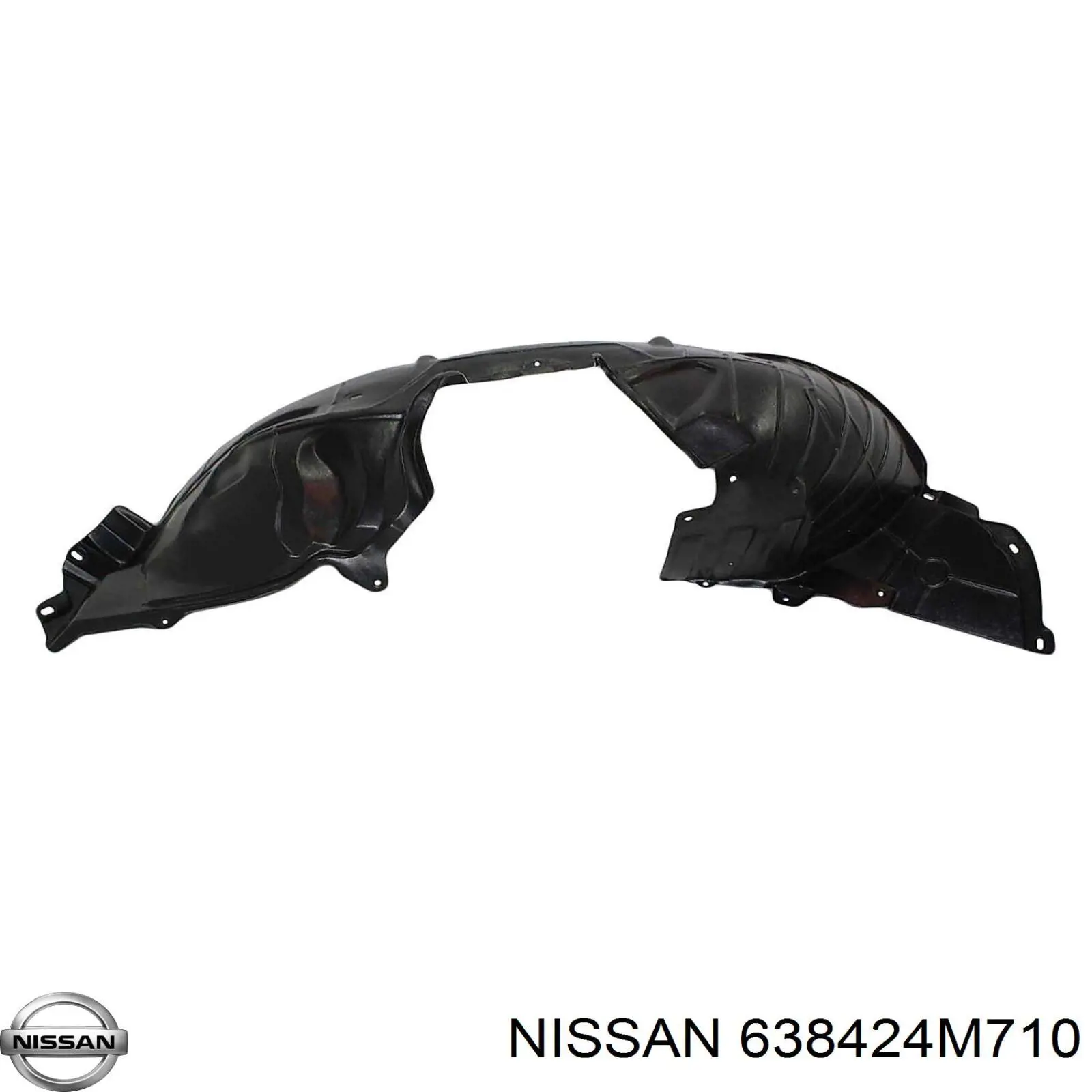 Do koszyka 638424M710 Nissan/Infiniti Nadkole błotnika przedniego prawe