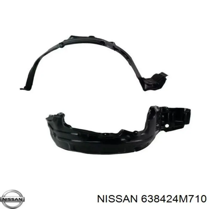 638424M710 Nissan/Infiniti Nadkole błotnika przedniego prawe