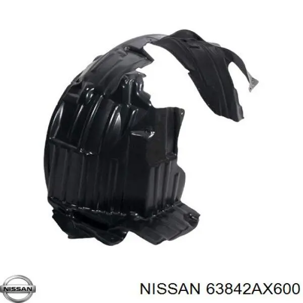 63842AX600 Nissan/Infiniti Nadkole błotnika przedniego prawe