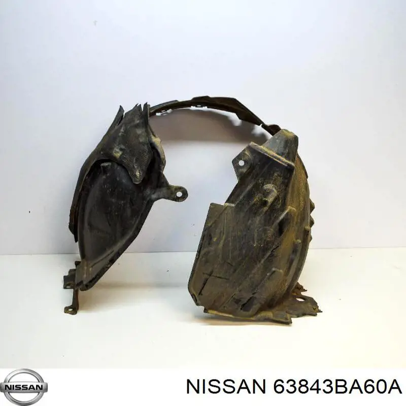 Do koszyka 63843BA60A Nissan/Infiniti Nadkole błotnika przedniego lewe