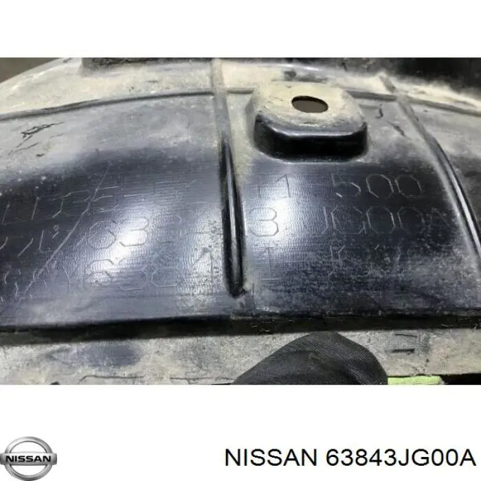 Do koszyka 63841JG30B Nissan/Infiniti Nadkole błotnika przedniego lewe