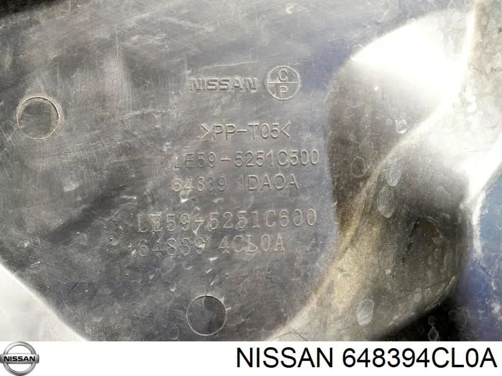 648394CL0A Nissan/Infiniti Osłona silnika lewa