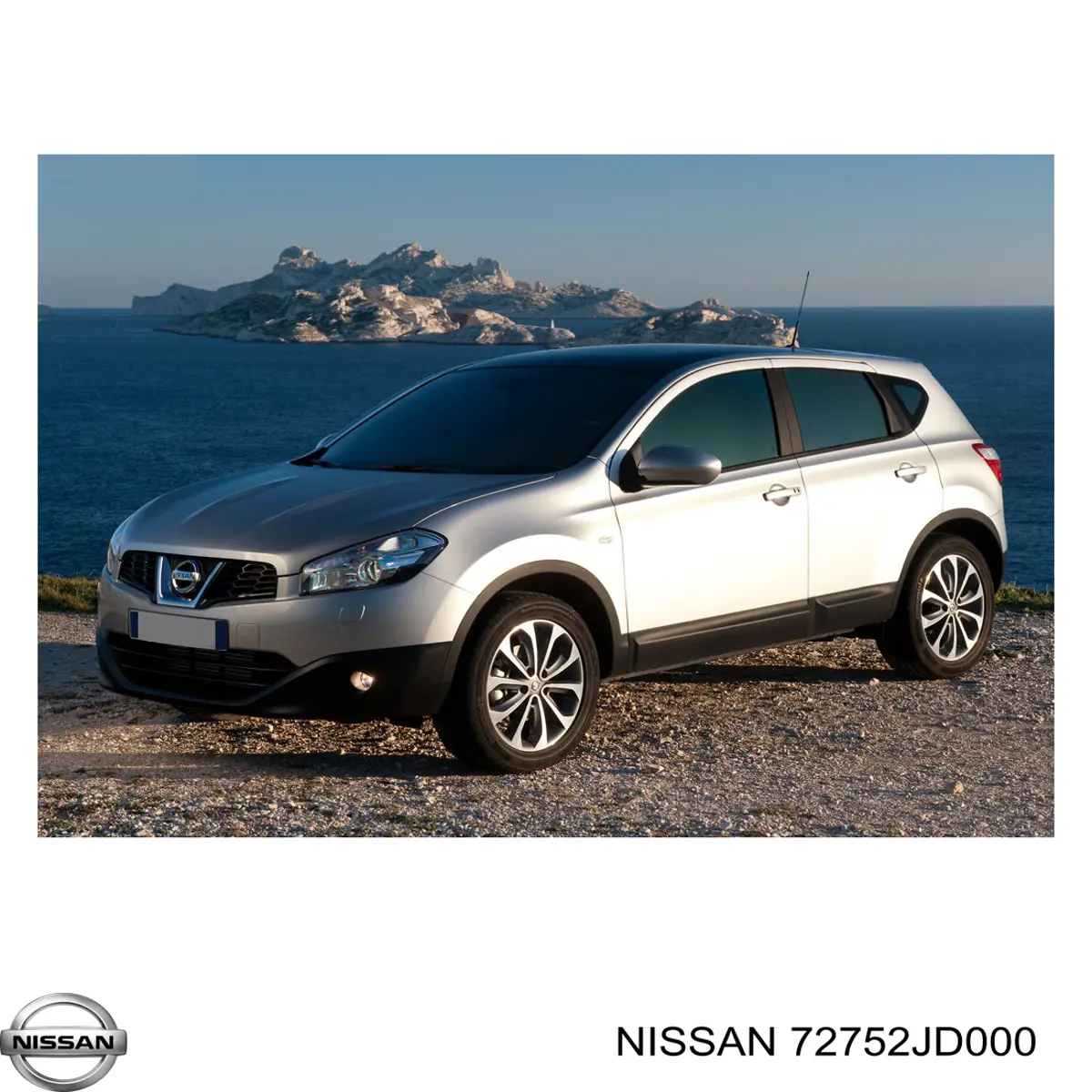72752JD000 Nissan/Infiniti Listwa ochronna szyby przedniej