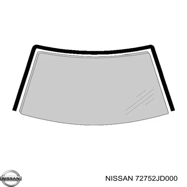 Listwa ochronna szyby przedniej Nissan/Infiniti 72752JD000 cena, od 39,80 USD