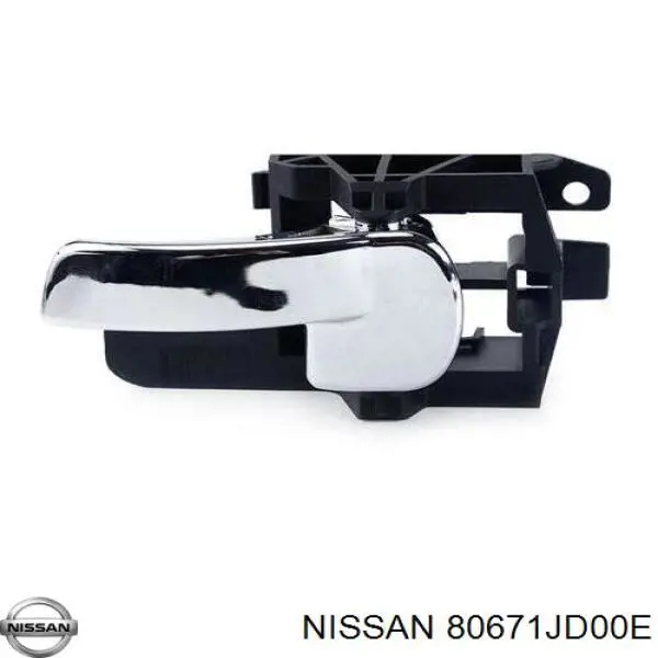 Do koszyka 80671JD00E Nissan/Infiniti Klamka drzwi przednich wewnętrzna lewa