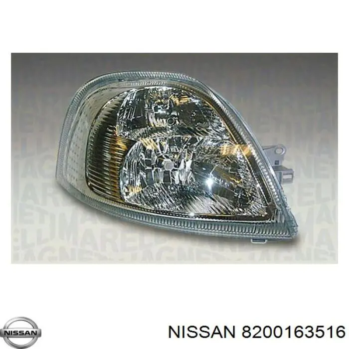 Do koszyka 8200163516 Nissan/Infiniti Reflektor lewy