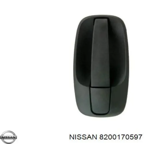 Do koszyka 805064407R Renault (RVI) Klamka drzwi przednich zewnętrzna prawa