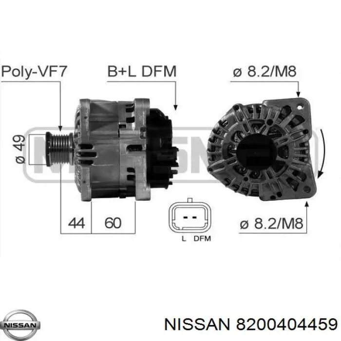 2310000Q0J Nissan/Infiniti alternator