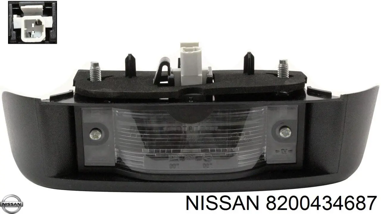 Lampa oświetlenia tylnej tablicy rejestracyjnej Renault (RVI) 8200024813 cena, od 31,45 USD