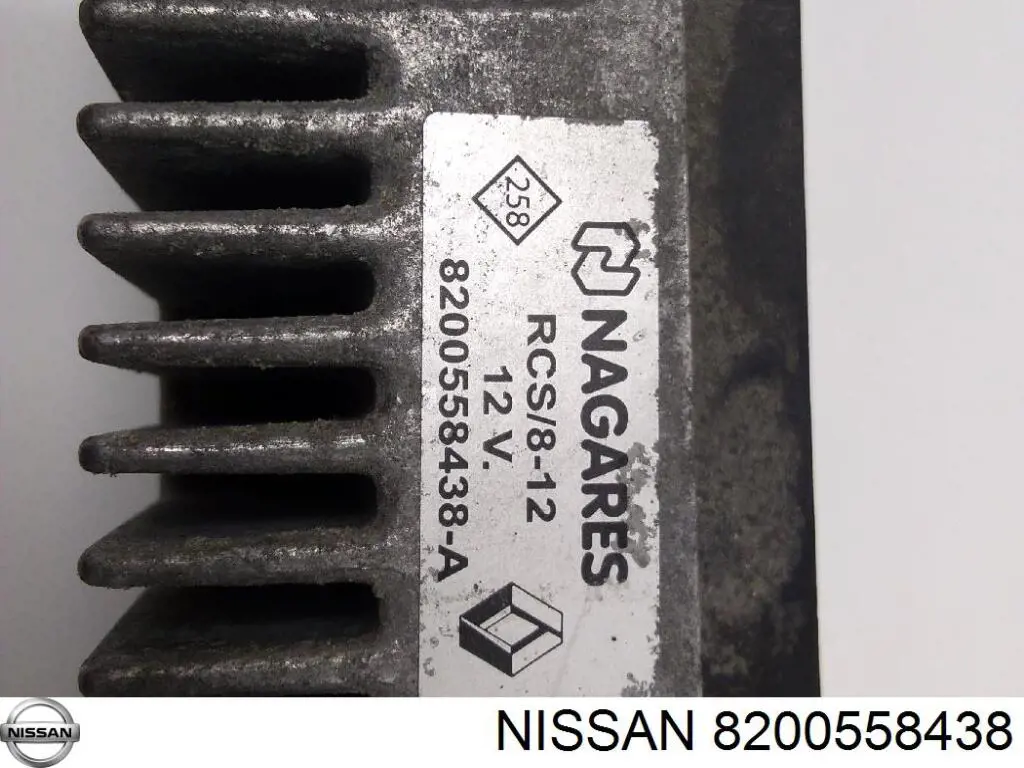 Do koszyka 8200558438 Nissan/Infiniti Przekładnik rozrusznika grzewczego