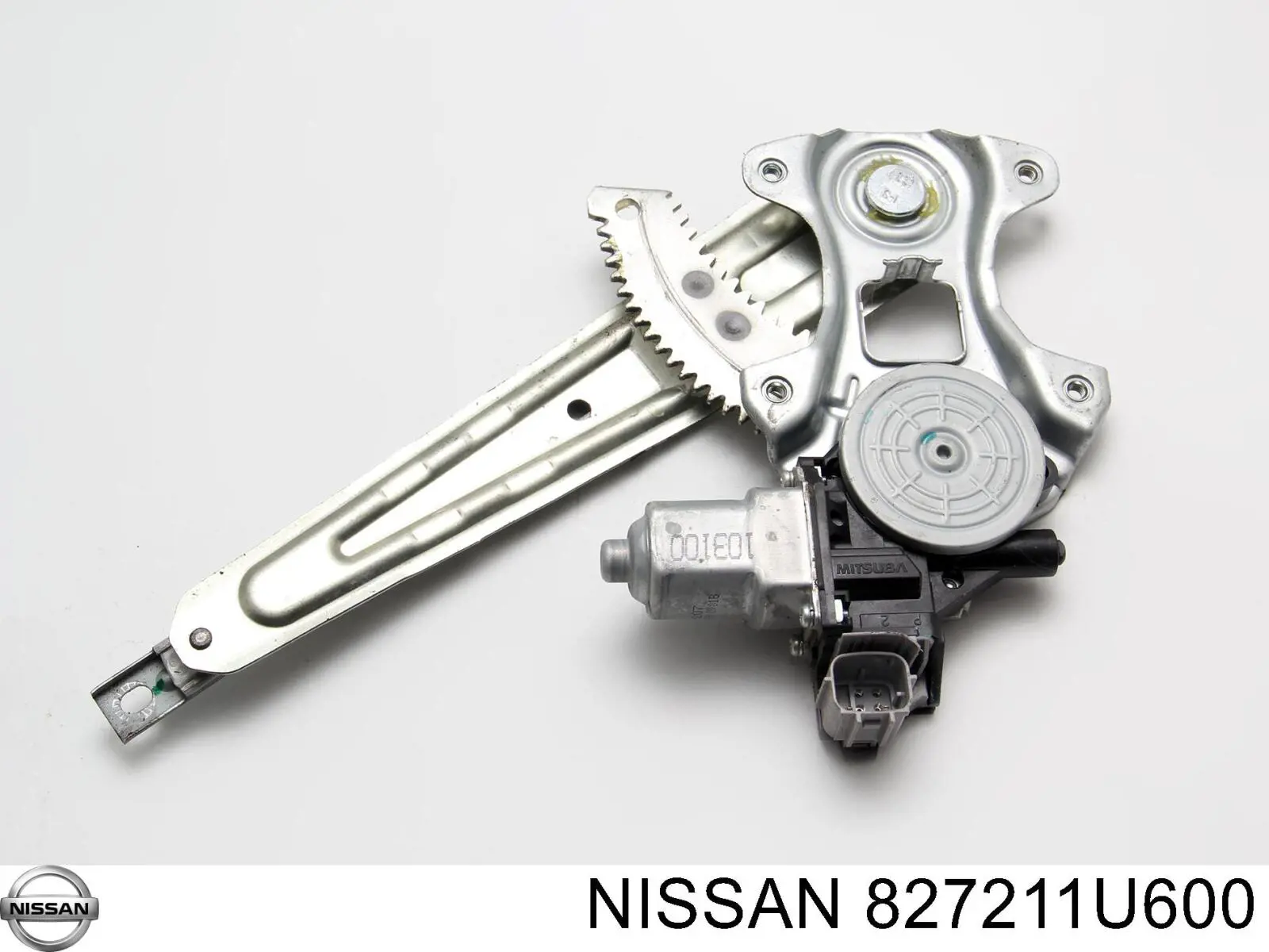 827211U600 Nissan/Infiniti Mechanizm podnoszenia szyby drzwi tylnych lewych