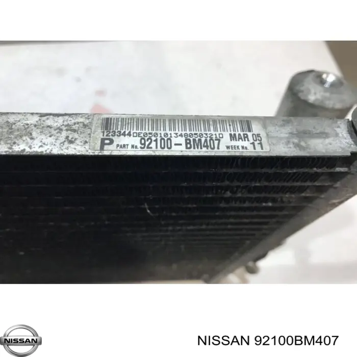 Chłodnica klimatyzacji Nissan/Infiniti 92100BM407 cena, od 68,10 USD