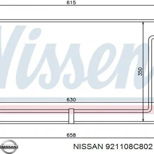 Chłodnica klimatyzacji Nissan Vanette CARGO awangarda (C23) (1995 - 2001) cena, od 49,61 USD