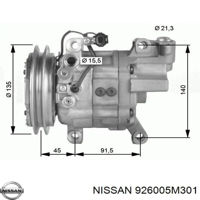 926005M301 Nissan/Infiniti Sprężarka klimatyzacji