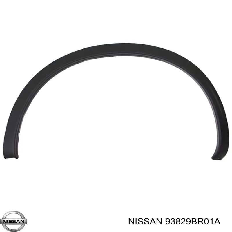 Do koszyka 93829BR01A Nissan/Infiniti Poszerzenie (nakładka) reperaturki tylnego błotnika lewy