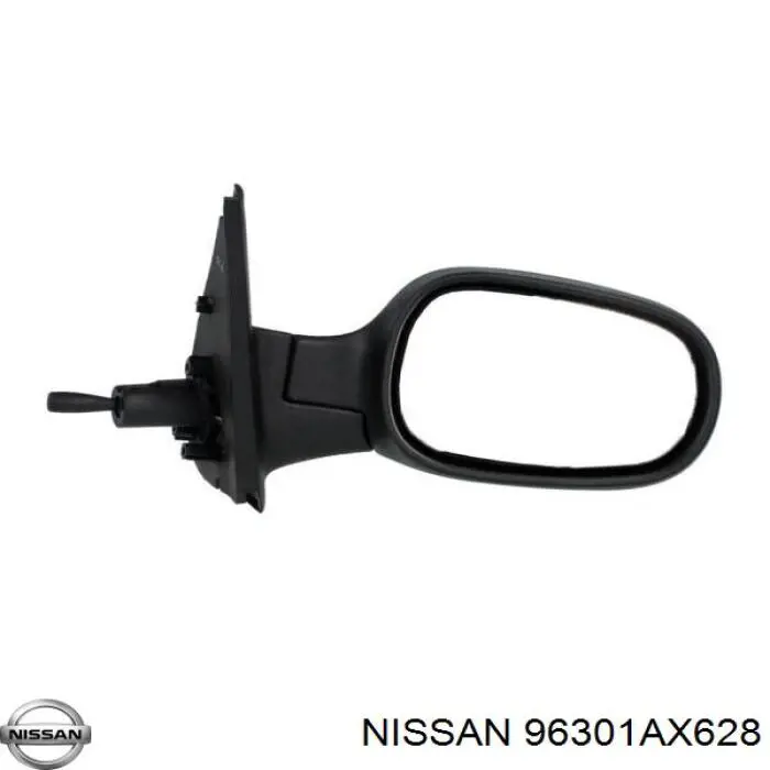 Do koszyka 96301AX628 Nissan/Infiniti Lusterko wsteczne prawe