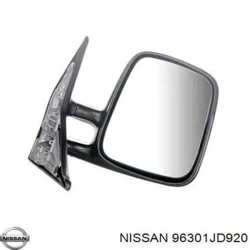Do koszyka 96301JD84A Nissan/Infiniti Lusterko wsteczne prawe