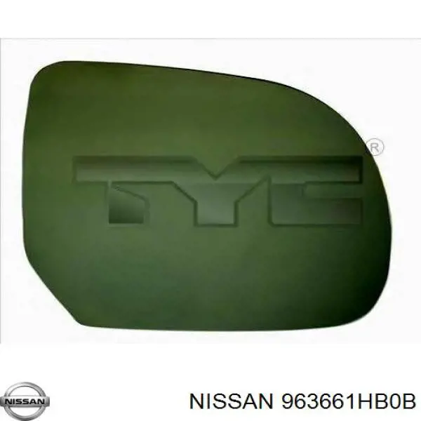 Do koszyka 963661HB0B Nissan/Infiniti Wkład lusterka wstecznego lewego