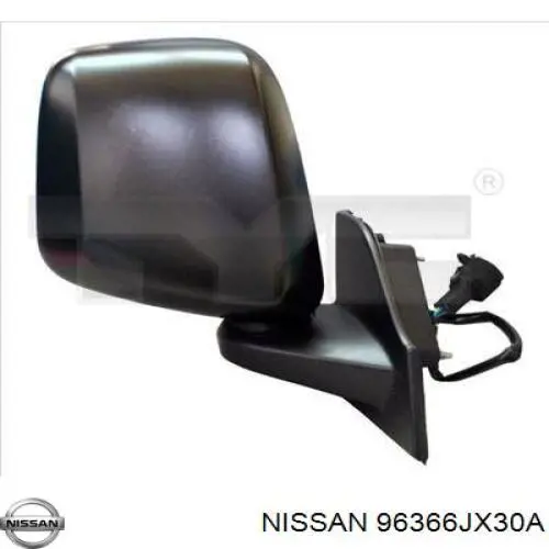 Wkład lusterka wstecznego lewego Nissan/Infiniti 96366JX30A cena, od 24,59 USD