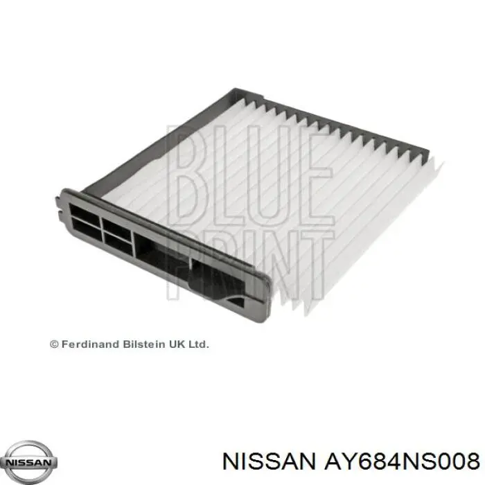 Do koszyka AY684NS008 Nissan/Infiniti Filtr kabiny