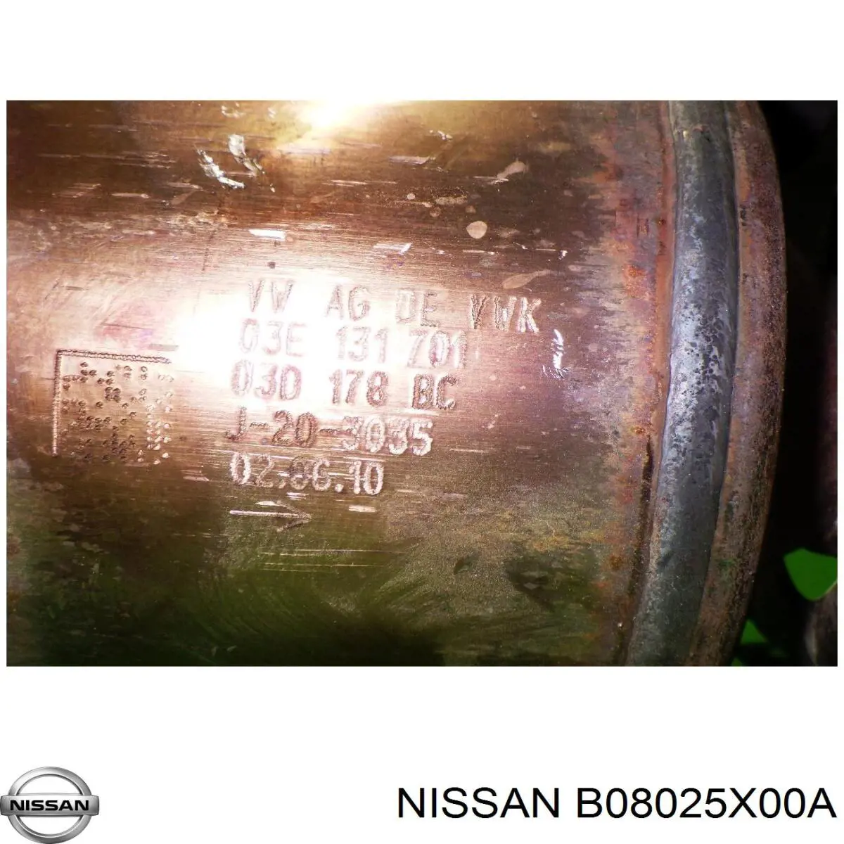 Filtr cząstek stałych układu wydechowego B08025X00A Nissan/Infiniti