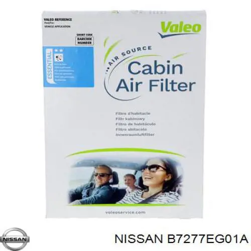 B7277EG01A Nissan/Infiniti Filtr kabiny