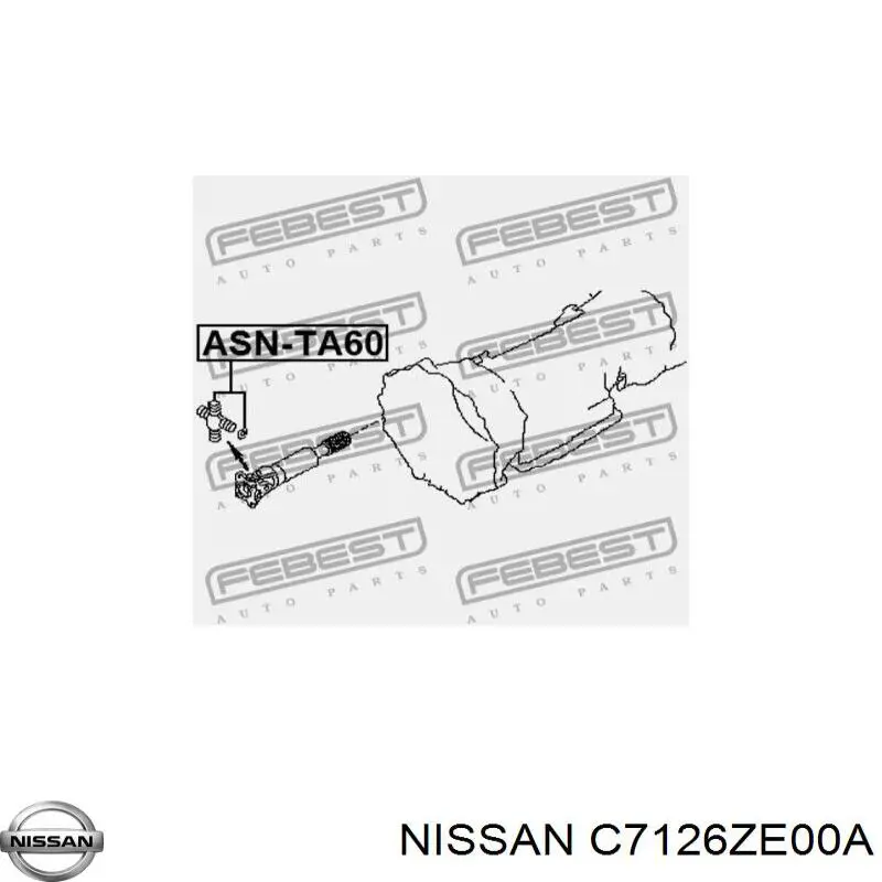 Krzyżak wału Cardana tylnego 88964413 General Motors