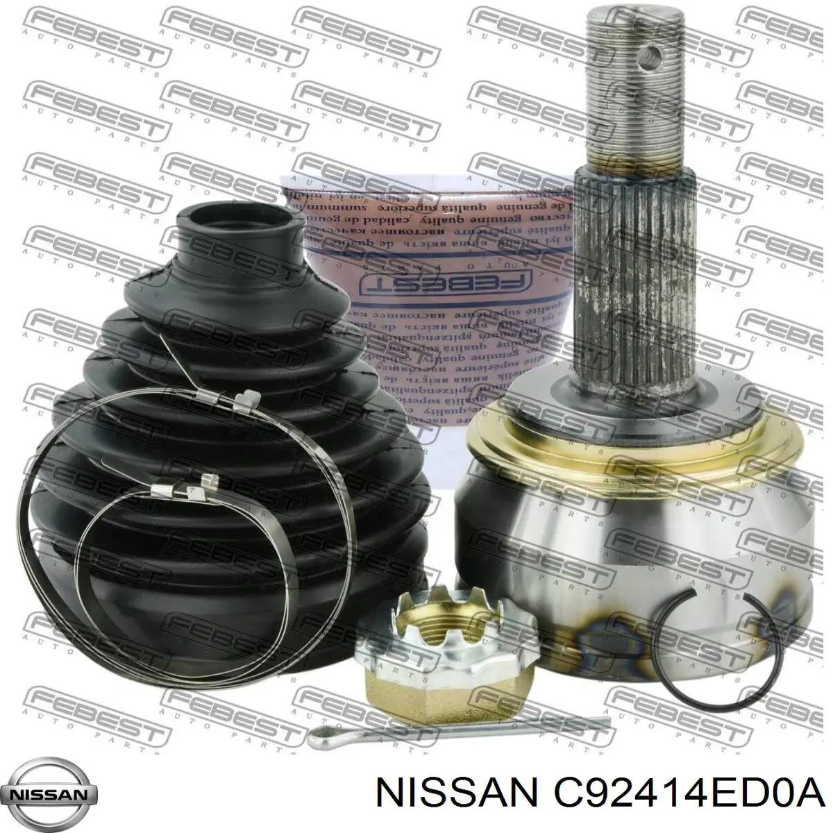 Osłona przegubu homokinetycznego półosi przedniej zewnętrzna Nissan/Infiniti C92414ED0A cena, od 21,38 USD