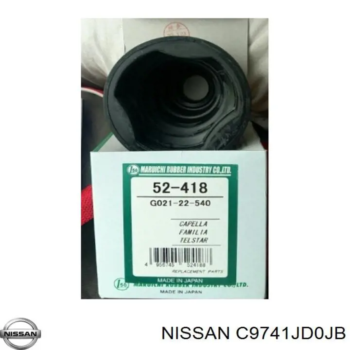 Do koszyka C9741JD0JB Nissan/Infiniti Osłona przegubu homokinetycznego półosi przedniej wewnętrzny lewy