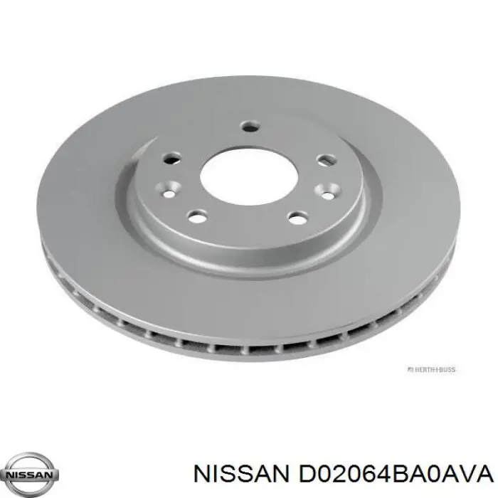 D02064BA0AVA Nissan/Infiniti tarcza hamulcowa przednia