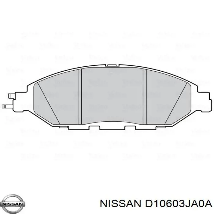 Klocki hamulcowe przednie tarczowe Nissan/Infiniti D10603JA0A cena, od 39,80 USD