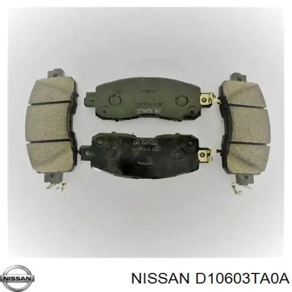 Klocki hamulcowe przednie tarczowe Nissan/Infiniti D10603TA0A cena, od 33,16 USD