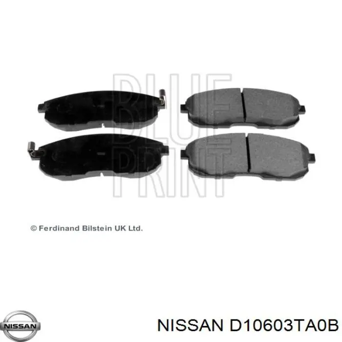 Klocki hamulcowe przednie tarczowe D10603TA0B Nissan/Infiniti