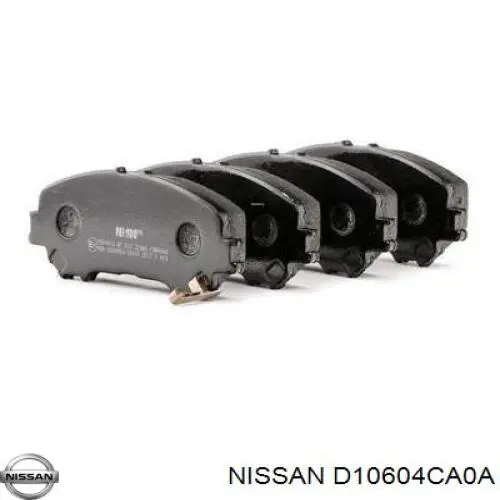 Klocki hamulcowe przednie tarczowe Nissan/Infiniti D10604CA0A cena, od 28,32 USD