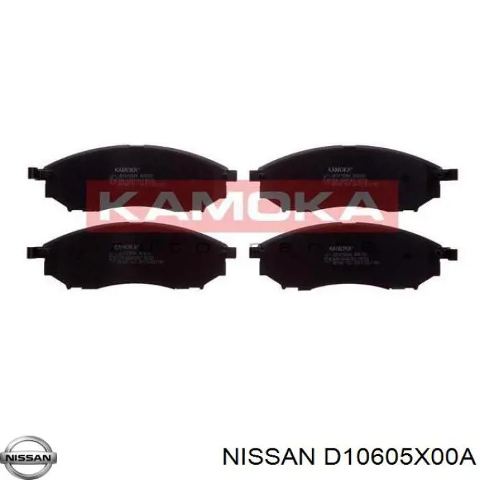 D10605X00A Nissan/Infiniti Klocki hamulcowe przednie tarczowe