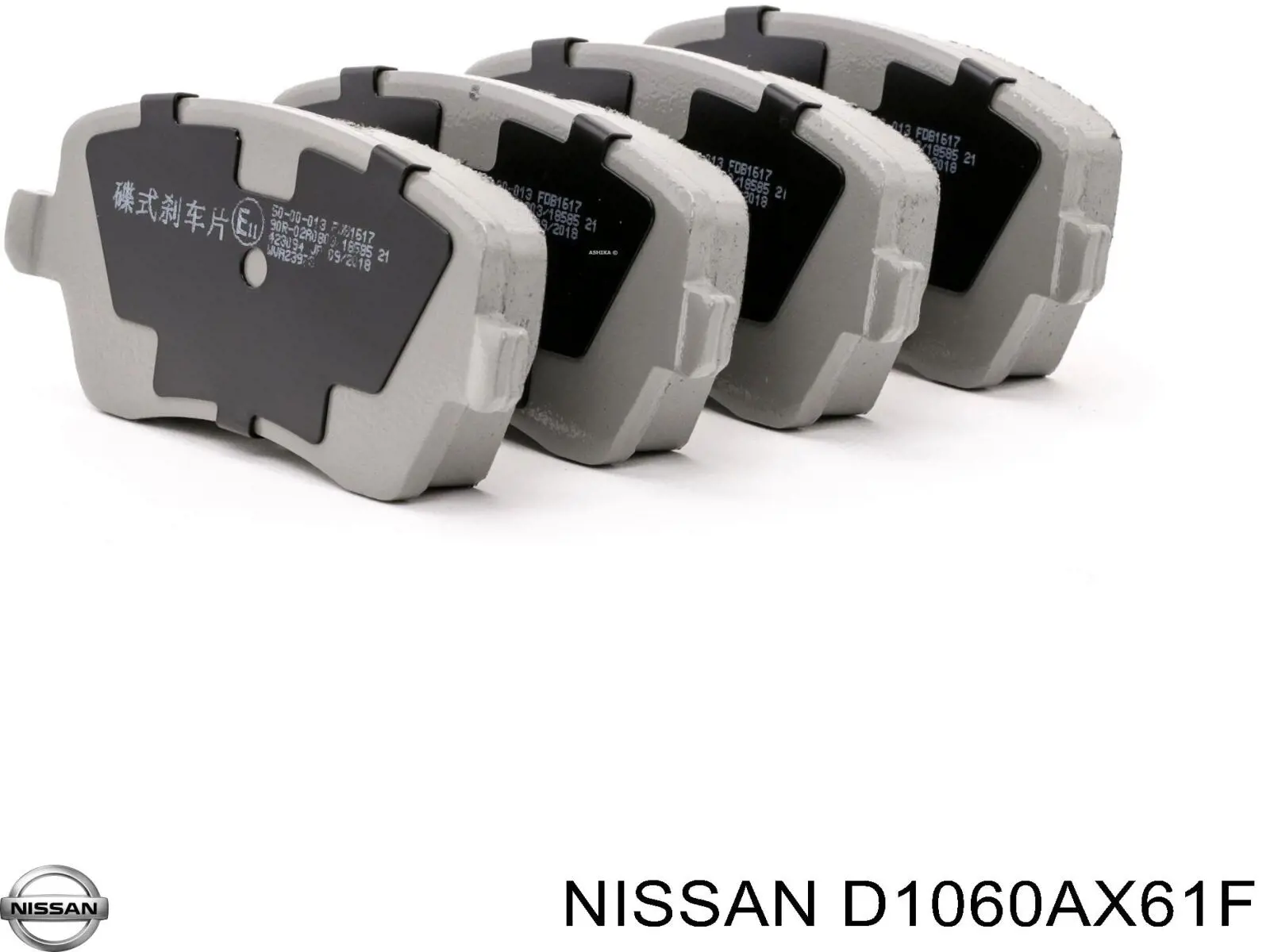 Klocki hamulcowe przednie tarczowe Nissan/Infiniti D1060AX61F cena, od 20,31 USD