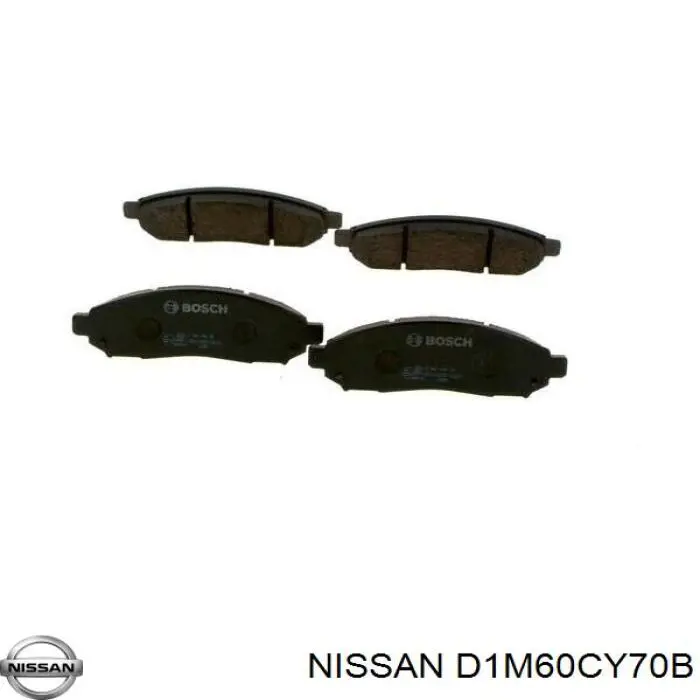 D1M60CY70B Nissan/Infiniti Klocki hamulcowe przednie tarczowe