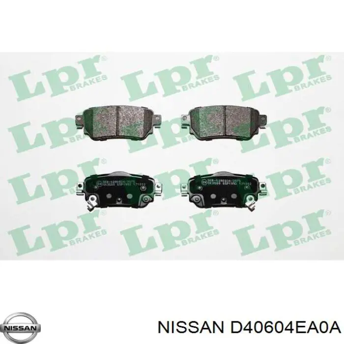 Okładziny (klocki) do hamulców tarczowych tylne Nissan/Infiniti D40604EA0A cena, od 25,78 USD
