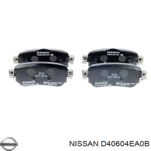 Okładziny (klocki) do hamulców tarczowych tylne Nissan/Infiniti D40604EA0B cena, od 25,78 USD