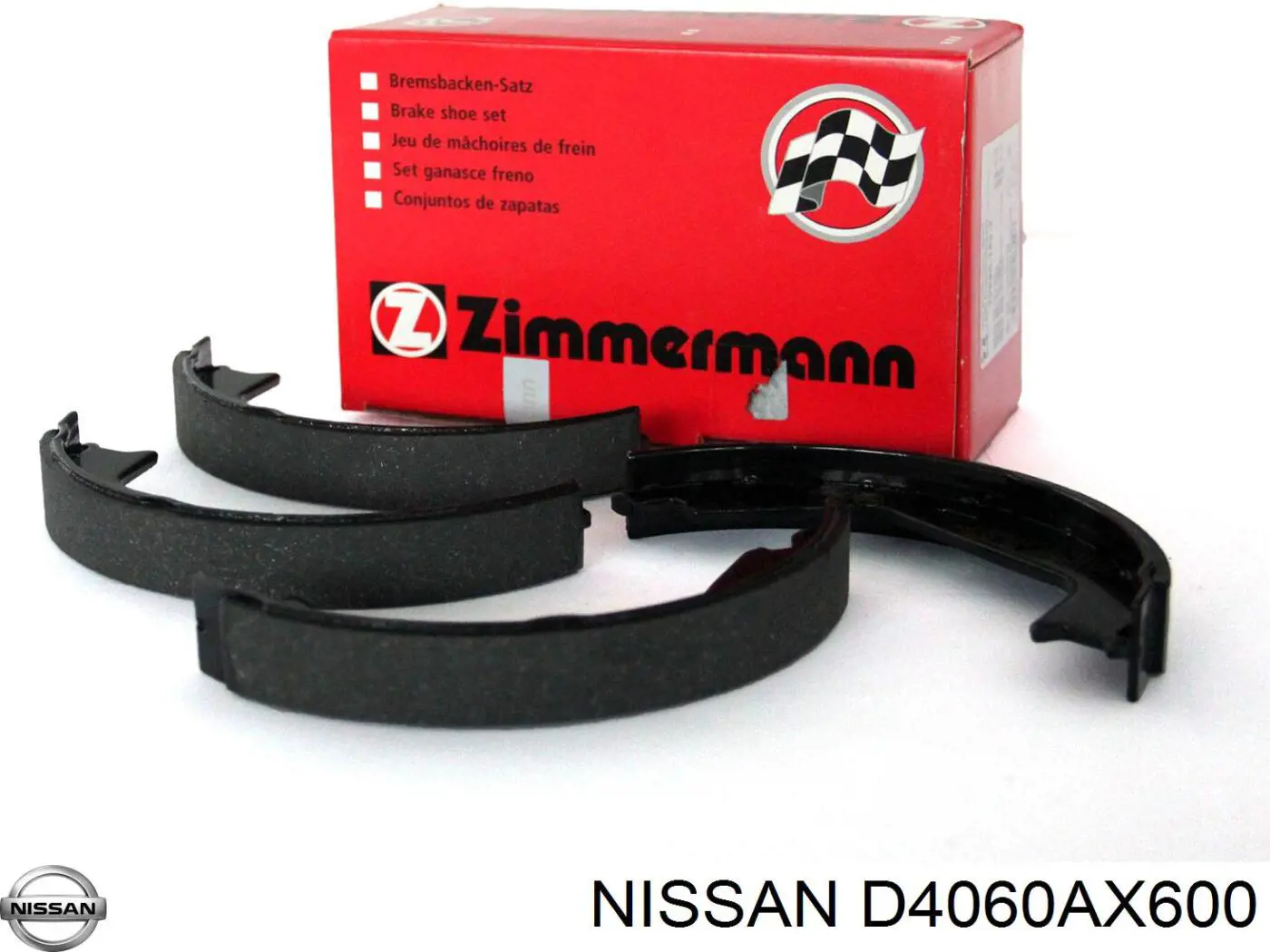 Do koszyka D4060AX600 Nissan/Infiniti Klocki hamulcowe tylne bębnowe